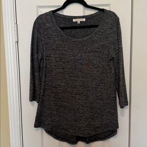 Gray 3/4 Sleeve Top